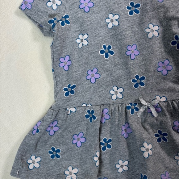 Kidgets Gray Floral Hooded Dress Size 24M - Picture 4 of 7